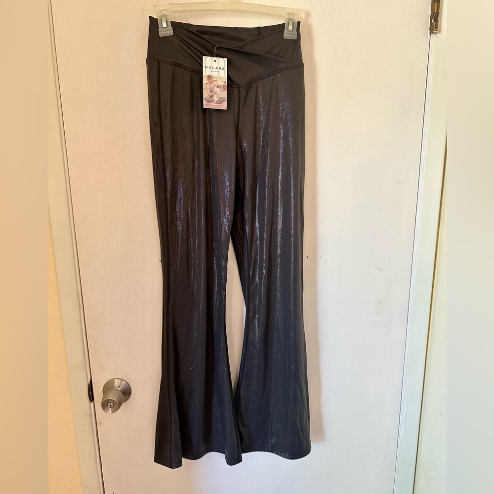 NWT Halara Cloudful Shine high waisted flare pants Out of stock! Size M
